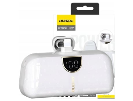 Dudao Powerbank 5000mah Mini Com Conector Lightning Usb-c Para Celulares