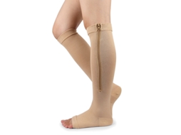 Meias De Compressão Com Zíper, Suporte Profissional Para As Pernas, Meias Mais Grossas Para Mulheres, Tamanhos G/gg