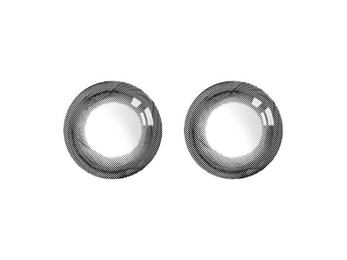 Lentes De Contato Cor Preta Anuais Com Alta Qualidade