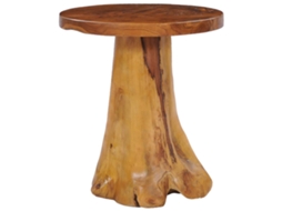 Mesa De Centro 40x40 Cm Madeira De Teca Maciça