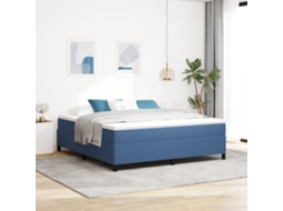 Cama Azul 180x200 Cm Em Tecido Damasco