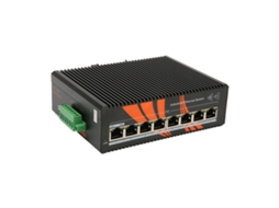 Switch Ethernet Industrial 8 Portas Din Rail 40 a 75°C 12-58V Dc Plug and Play Ip40