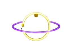 Rebe-luz De Neón Led Planetária Com Usb Ou Bateria, Lâmpada Flash Para Decoração De Parede, Lar, Quarto E Festas