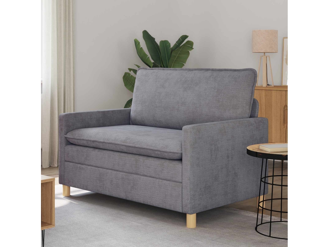 Vidaxl Sofá Cinzento-claro 126 X 81 X 87,5 Cm Poliéster