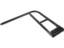 Suporte De Espelho Retrovisor Robusto Em Ferro Preto Para Veículos Pesados, Com Fixação Reforçada.