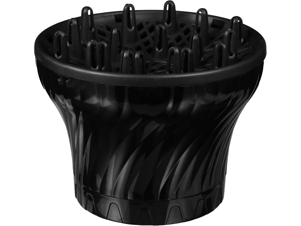 Difusor de ar leve para secador de cabelo em plástico transparente, para uso.