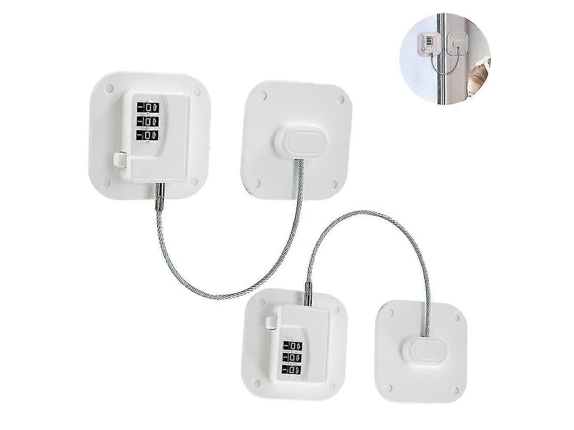 Conjunto De 2 Cadeados Para Geladeira, Resistentes, Com Combinação