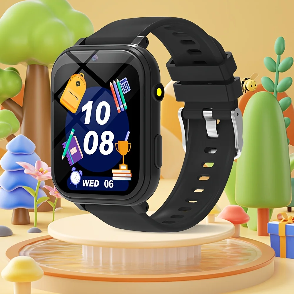 (preto) Smartwatch De Brinquedo Com Tela Sensível Ao Toque De 1,83 Polegadas