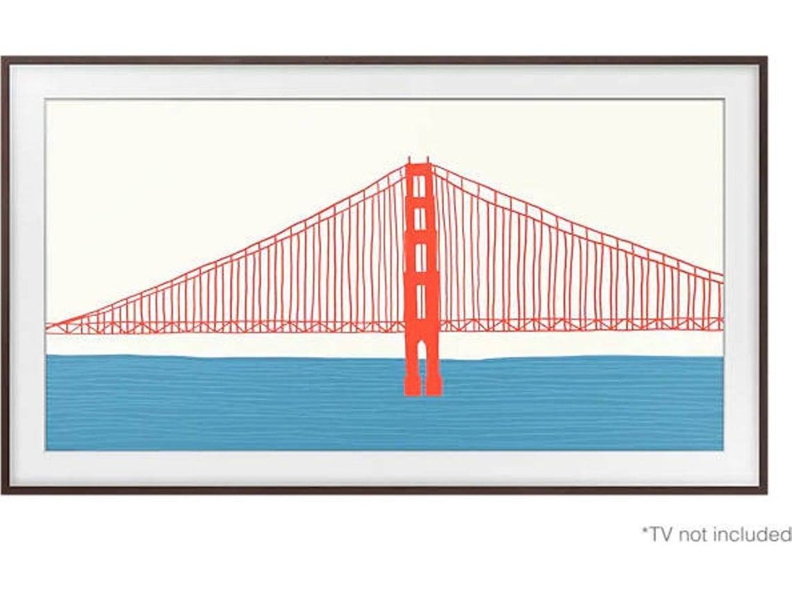 Moldura TV The Frame Samsung 43'' Castanho