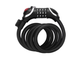 Cadeado Antifurto AQUAFORGE com combinação numérica 5 dígitos para scooter, moto, capacete e segurança diária