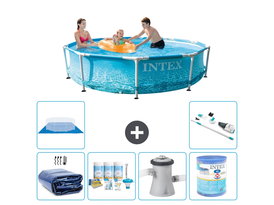 Piscina com Estrutura Redonda 305x76 Cm 7 peças S41335 INTEX