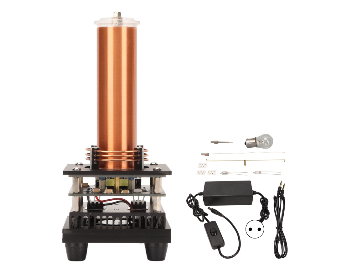 Kit De Bobina De Arco Plasma Para Tocar Música Brinquedo De Ciência 100‑240v Com Plugue Eu Para Crianças