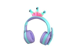 Auscultadores Bluetooth YDCY Kids Little Crown Luminous