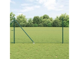 Vidaxl Cerca Hexagonal Com Poste 25 X 1,4 M Aço Revestido De Pvc Verde