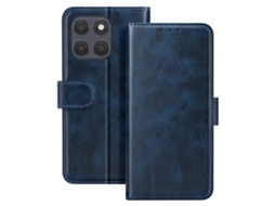 Capa Para Moto G67 Efeito Couro Com Porta-cartões E Função Stand