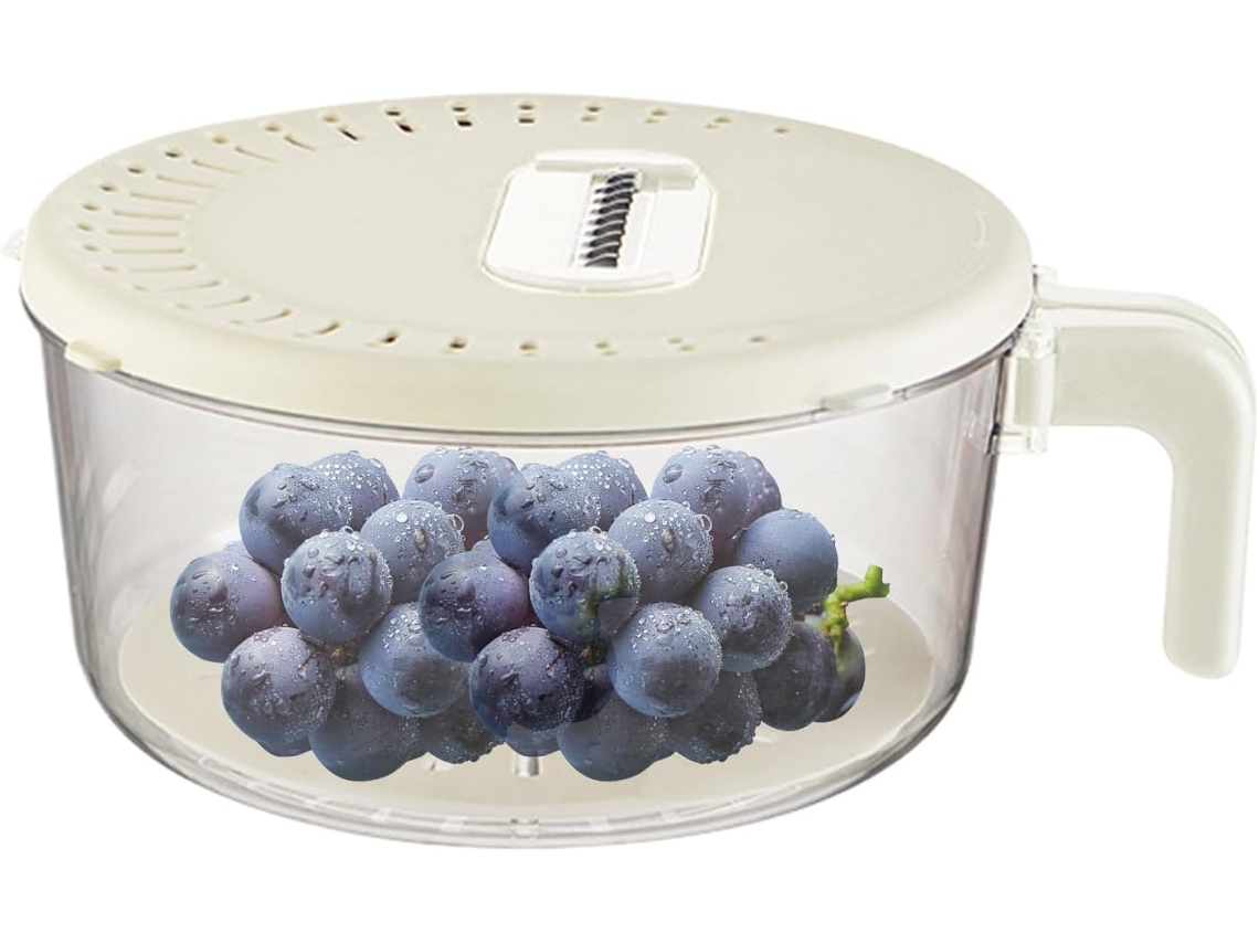 Bacia De Lavagem De Dois Andares Com Alça Dobrável, Ideal Para Saladas, Camping, Piqueniques E Culin Gokoco