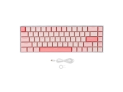 Aetheria teclado Mecânico Gamer 60% 68 Teclas Usb C Rgb Backlit Switch Azul Hot Swappable Anti Ghosting