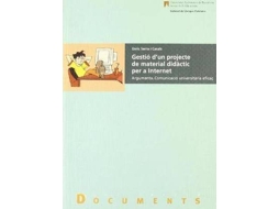 Livro Gestió dun projecte didàctic per a Internet de Enric Serra Casals e Universidad De Barcelona Servicio De Lengua Catalana (Espanhol)