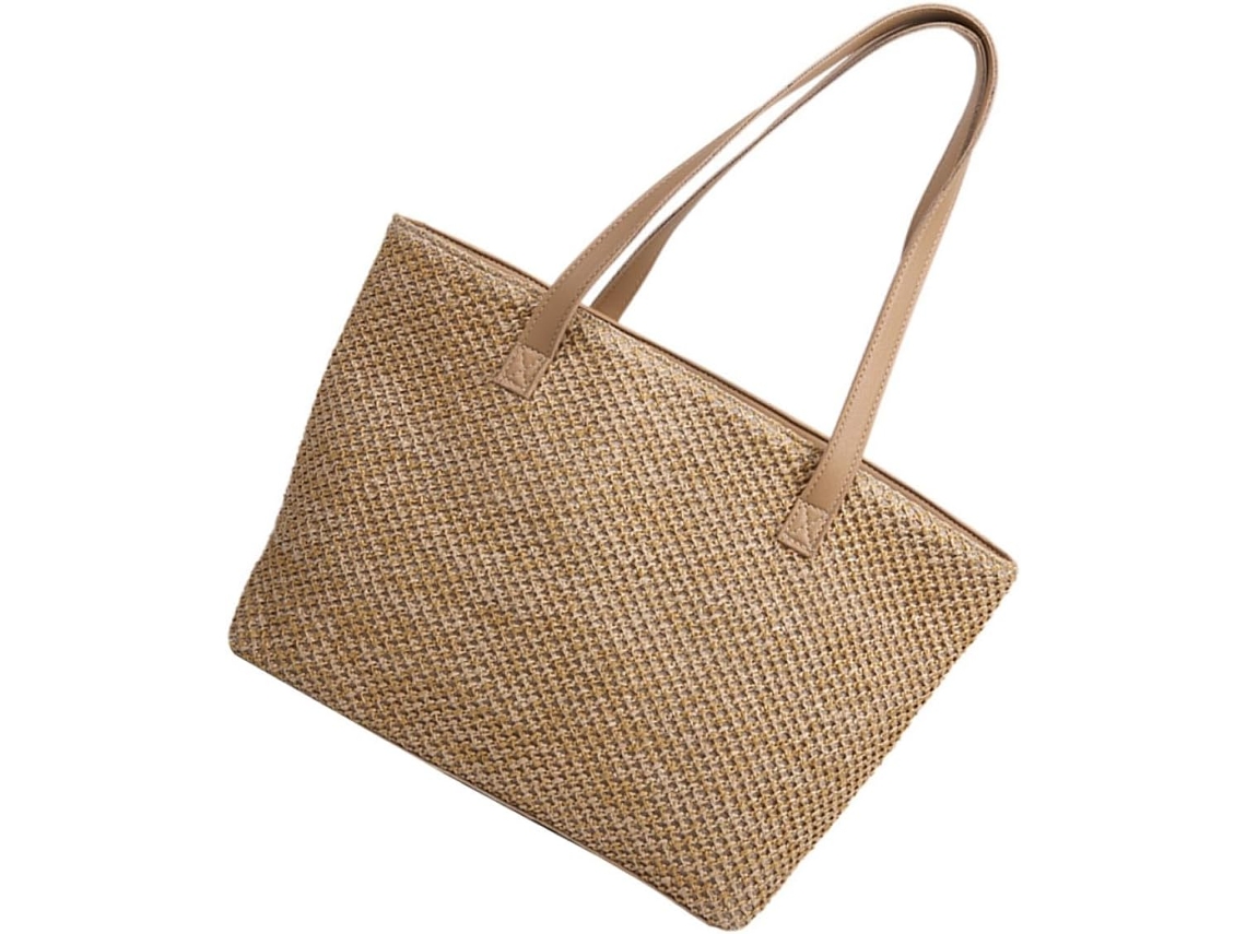 Bolsa De Ombro Grande De Palha Trançada À Mão Ciieeo, Bolsa De Verão