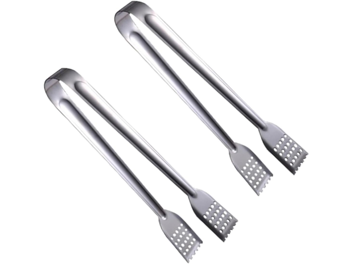 Pinças Para Alimentos Iplusmile Em Aço Inoxidável 2 Peças, Utensílios De Cozinha Multifuncionais Para Saladas, Churrasco