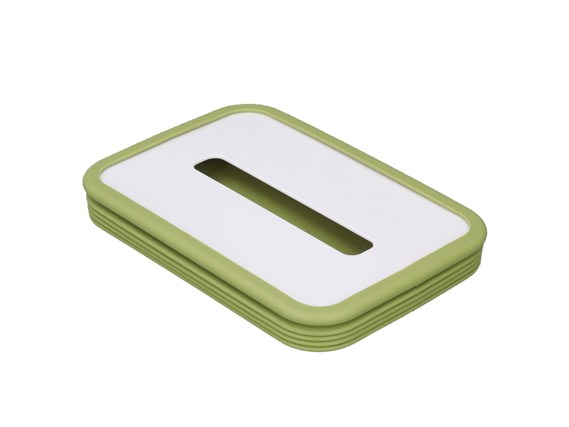 Mali capa de Caixa de Papel Higiênico Silicone Dobrável Automática Portátil para Carrinho Casa Carro Verde