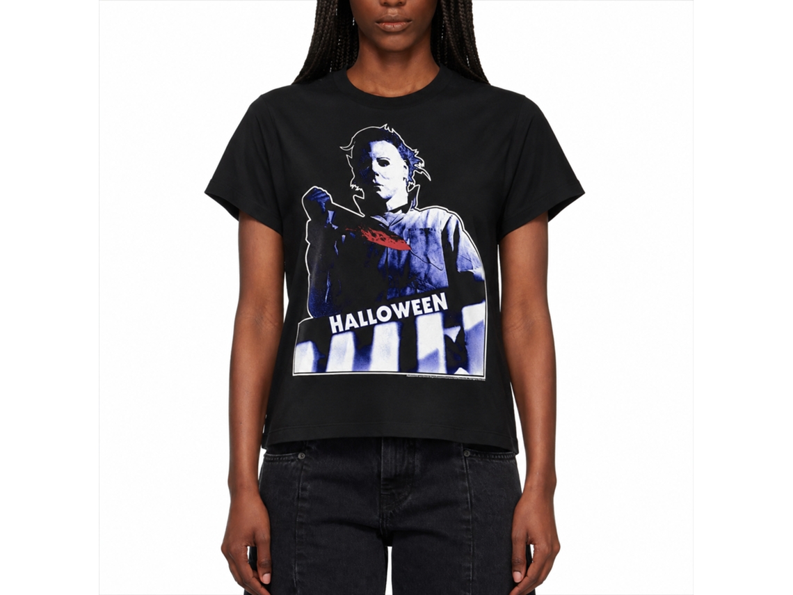 Rockinstone Halloween Top Floor Black Adult T-shirt Size:xxl