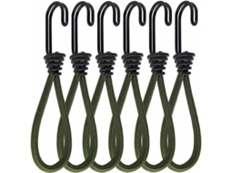 Pacote Com 6 Elásticos Ganchos. Gancho Para Cordões Ou Fitas. Banners, Barracas, Sacos De Dormir E Lonas