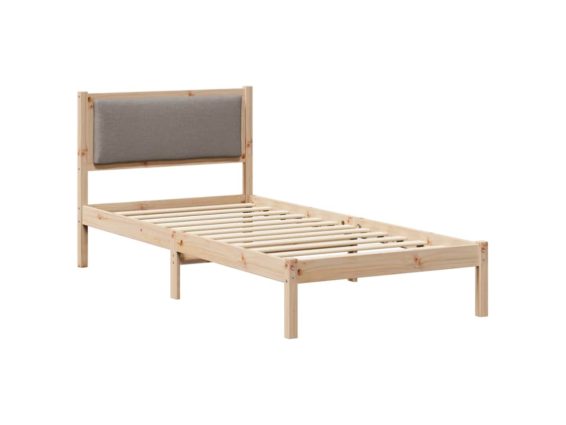 Estrutura da Cama Cinzento acastanhado 90 X 190 Cm MAISON EXCLUSIVE