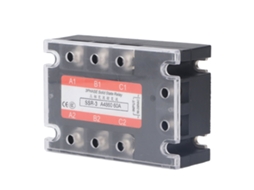 Relé de estado sólido trifásico com módulo SSR CA, entrada de 90 V e saída de 24-480 V, controle CA com SCR duplo