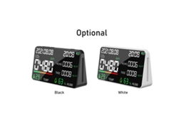 Monitor de Qualidade do Ar 5 em 1 Led Digital Co2 Hcho Tvoc com Sensor Ndir para Ambientes Internos