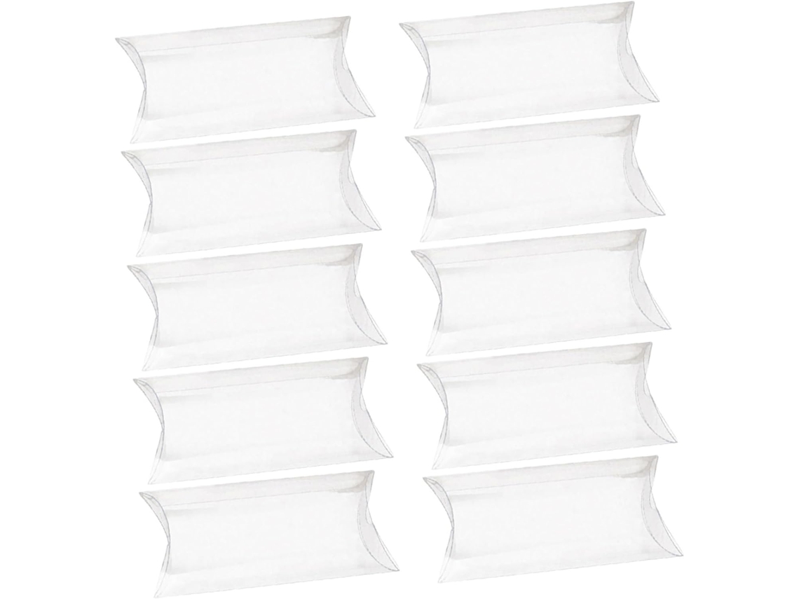 Caixas De Presente Transparentes Em Formato Almofada Para Doces Hanabass, 50 Unidades, 80x 50x 20mm, Para Festas E