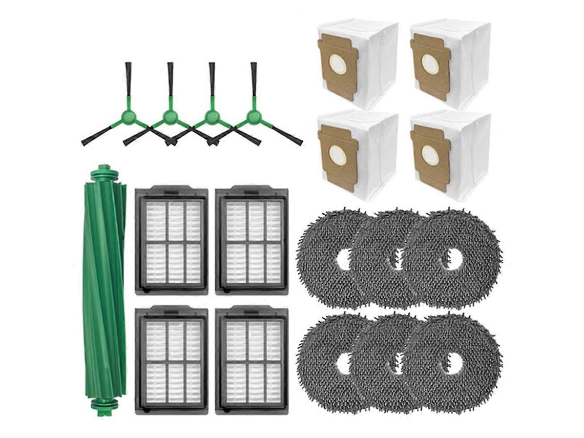 Peças De Reposição E Acessórios Para Irobot Roomba Plus 405/505 Combo: Escova Lateral Principal, Filtro Hepa, Pano De Limpeza, Saco Para Pó.