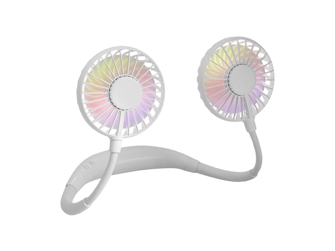 Resfriador de Ar Portátil Ventilador de Pescoço com Rotação Flexível e Velocidade do Vento Ajustável para Viagens e Uso Ao Livre AQUAFORGE