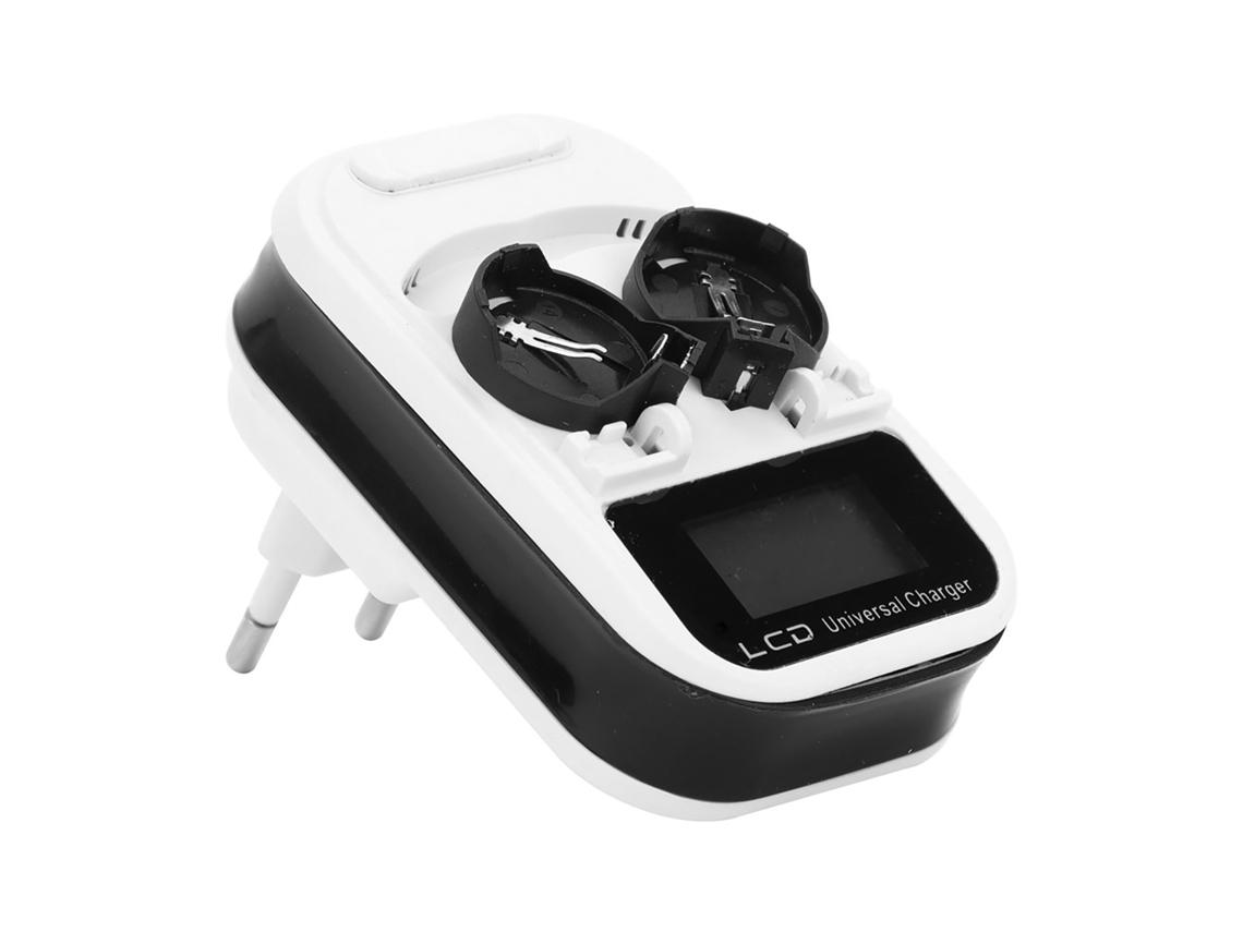 Cargador Recargable Com Tela Lcd Para Baterias Botão De Lítio Lir2016 Lir2025 Lir2032 2 Unidades
