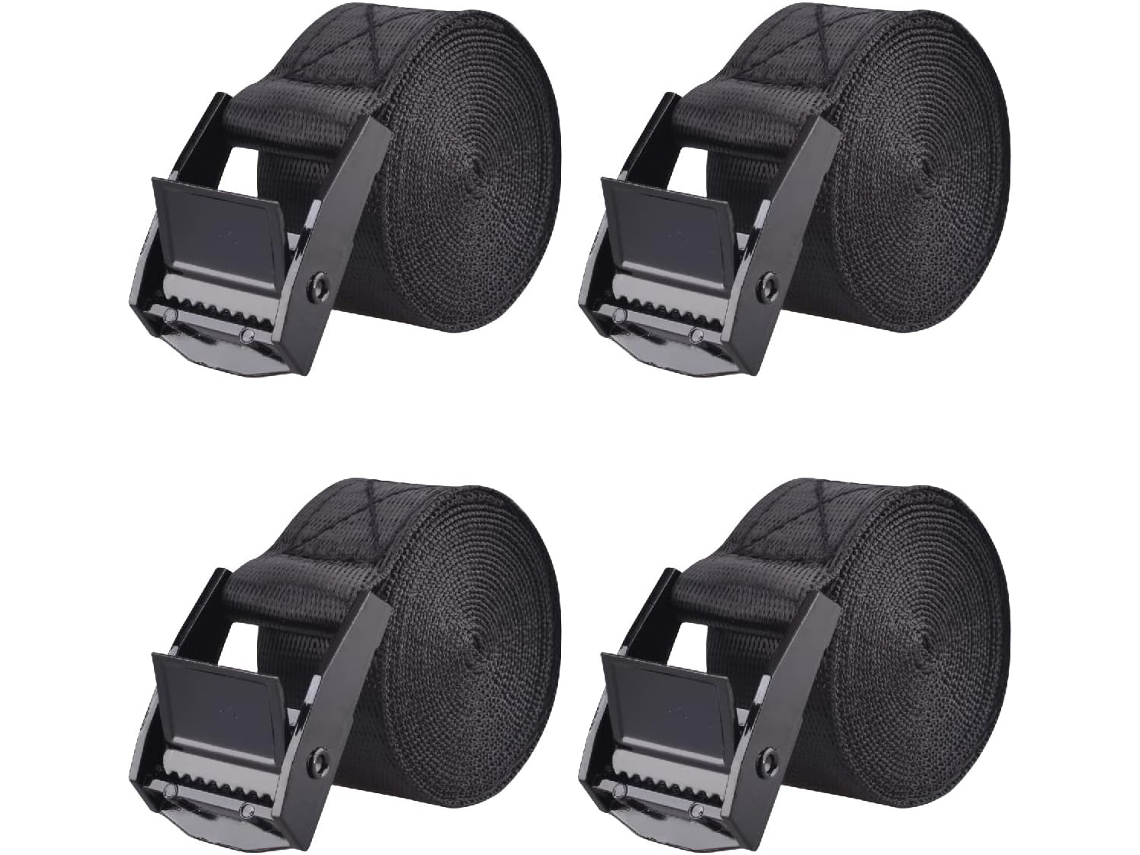 Conjunto De 4 Fivelas Plástico Engate Rápido Para Prender Bagagem