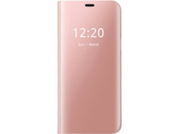 Capa Samsung Galaxy A8 2018 Clear View Rosa