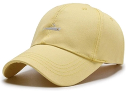 Boné com letras, estilo "dad hat", feminino, bordado | S/MARCA
