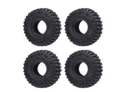 4pcs Pneus De Carro Rc 1/24 1/18 62x21mm Com Borracha Espuma Para Scx24 Aderência Forte