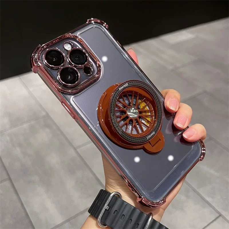 Capa Protetora Magnética E Com Carregamento Sem Fio Para Iphone 11 (ouro Rosa).