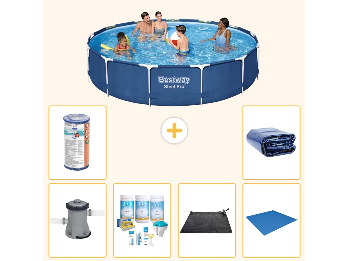Bestway Piscina Bestway Steel Pro Redonda - 396x84 Cm - 7-peças S21610