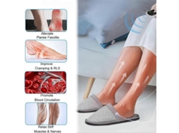 Chinelo Massageador Para Os Pés Com Terapia Elétrica Pulsante, Antiderrapante, Tratamento Ems Dos Em Casa.