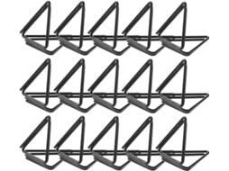 Conjunto De 30 Clipes Papel Triangulares Em Liga Alumínio Preto Para Cartões Mesa E Fotos, Estilo Simples Para