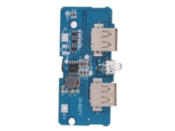 Laxiscreed Módulo Boost 3.7v Para 5v Com 2a, 2 Usb E Luz Led