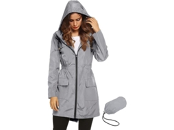 2026-chaqueta Impermeável Leve Para Mulher Com Capuz Para Atividades Ao Ar Livre Ufl M Gris