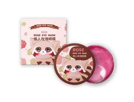 Máscara de hidrogel confortável com infusão de rosas para os olhos, 60 pares, para rejuvenescimento da área dos olhos, Sersanlove