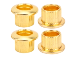 Afinador de Cordas para Ukulele 2l 2r Dourado com Trava e Botões Brancos AQUAFORGE