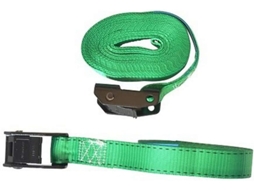 Conjunto De 2 Cintas Bagagem 5m X 25mm Com Fivela Garra, Verdes