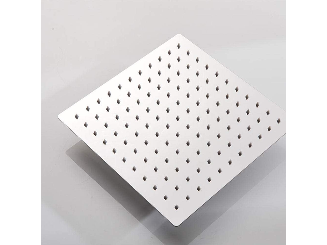 Chuveiro De Luxo Lijucai Com Led, Aço Inoxidável, 30 Cm (12"), Luz E Mudança De Cor.
