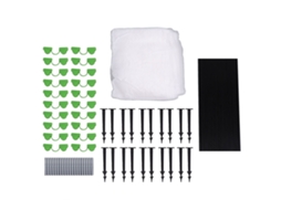 Kit de Arcos de Estufa Fibra de Vidro para Cama Elevada Jardim Apoio Diy com Rede Proteção Plantas S/MARCA