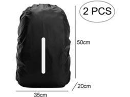 2 Capas Para Mochila, Capa De Chuva Impermeável, Refletiva E Protetora Contra Poeira, Para Caminhadas, Camping, Viagens E Ciclismo, Tamanho P(30